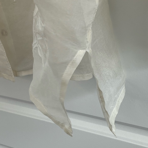 Kate Hill Woman 100% Silk Sheer Floral Romantic Long Sleeve Blouse Size 16W - Picture 4 of 13